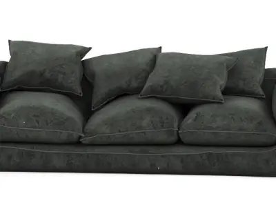  puff Sofa Free 3D model