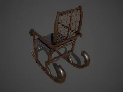 Rocking Chair Free low-poly 3D model purchase