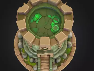  The magic Tower Free low-poly 3D model