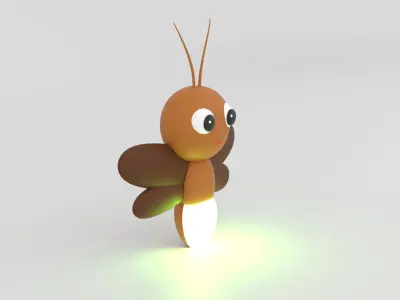 Firefly Low Poly 3D Model Low-poly 3D model