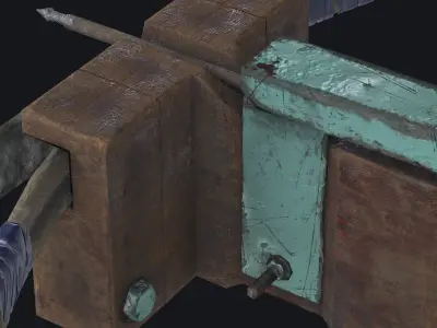 Weapon Crossbrow Gun Low-poly 3D model