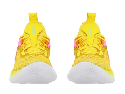 Under Armour Curry Flow 9 Sesame Street Big Bird 3D model