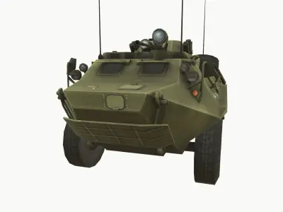 BTR-60 Low-poly 3D model