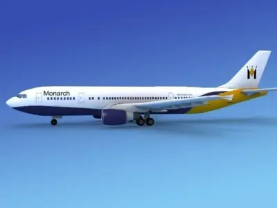 Airbus A300 Monarch 2 3D model