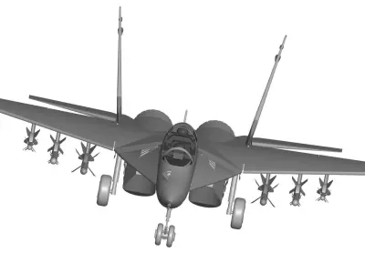 Mikoyan MiG-29  full detail 3D model