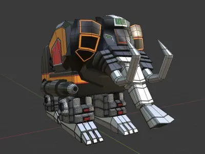  Mastodon Dinozord - Power Ranger 3D model