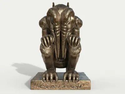 Bronze Cthulhu Free 3D model