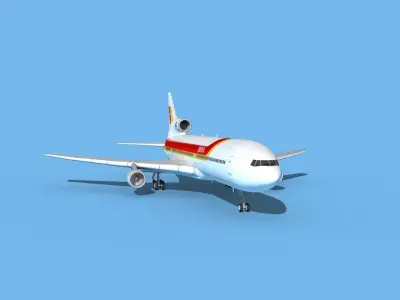 Lockheed L-1011 TriStar Iberia 3D model