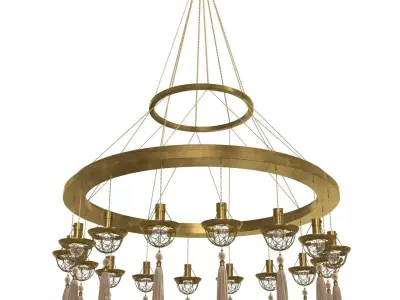 Lutyens Concentric Hoop Chandelier incollect 3D model
