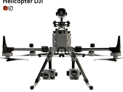 Helicopter DJI Matrice 300 RTK Combo 3D model