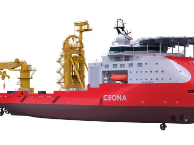 ULSTEIN SX121 Pipelay and construction vessel Polar Onyx 3D model