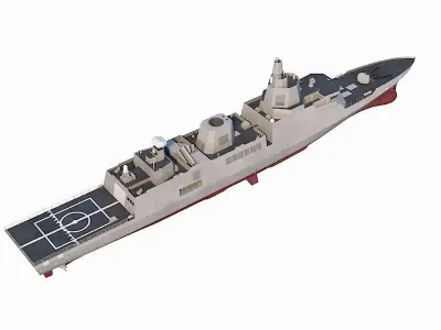 Taiwan  new generation of patrol ships 3D model