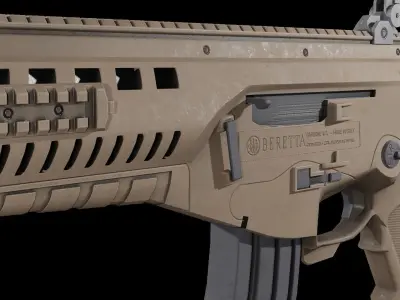 Beretta ARX-160 assault rifle Low-poly 3D model
