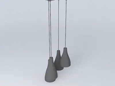 Earrings Black Free 3D model