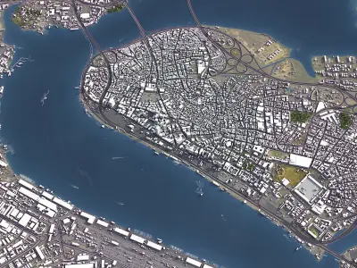 Lagos Low-poly 3D model