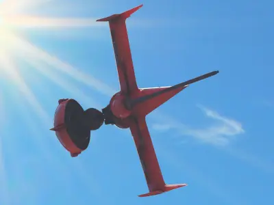 Swordfish monoracer Low-poly 3D model