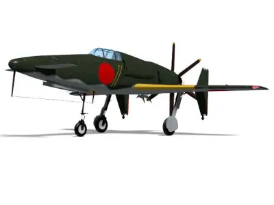 Kyusyu J7W1 Shinden 3D model