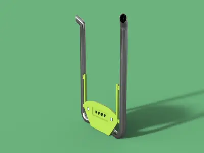 Truck Back Cab Plate 5 3D model