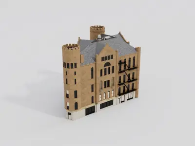 Grand Army of the Republic historical war building 3D model