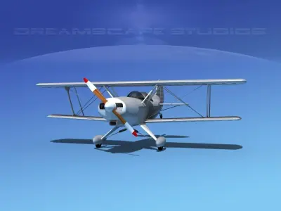 Acro Sport II Bare Metal 3D model