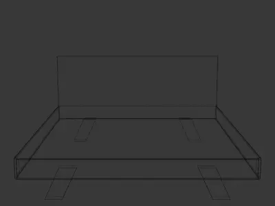 Modern Bed Free Free 3D model