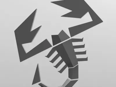 abarth logo 3D model