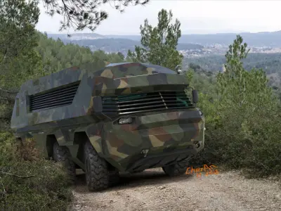 CherAn BTR Camper 02 Free 3D model