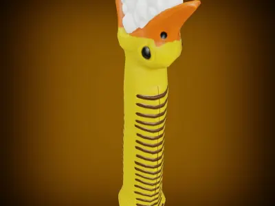 Stylized DuckSword low-poly game ready Free low-poly 3D model