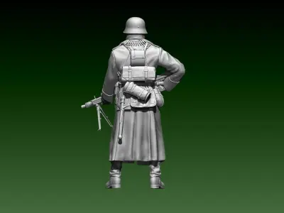German officer 3D print model