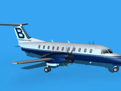 Embraer EMB120 Buchmann Air Service 1 3D model