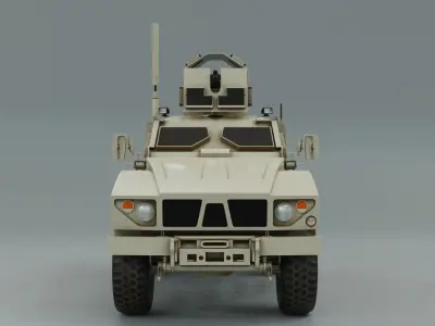 3D Oshkosh M-ATV Low Poly 3D Model model Low-poly 3D model