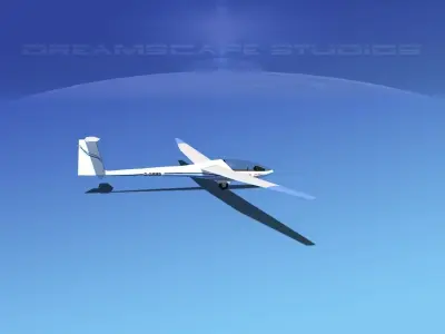 Glaser Dirks DG200 15Mtr Sailplane V05 3D model