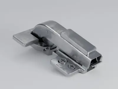 Cabinet Parallel Hydraulic Hinge 90 animated Low-poly 3D model Low-poly 3D model