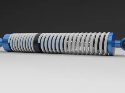 Shock absorber 3D model
