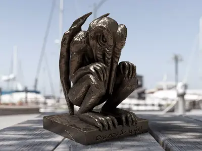 Bronze Cthulhu Free 3D model