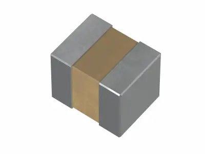 Ceramic SMD Capacitor 1210 Low-poly 3D model