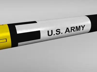 Patriot missile mim-104 high detail 3D model