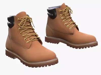 Boots 134 - All MH Bodies - UE5 Skeletons - Rigged Low-poly 3D model