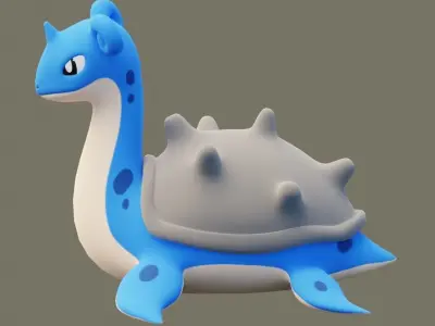 Lapras Pokemon 3D Model 3D model