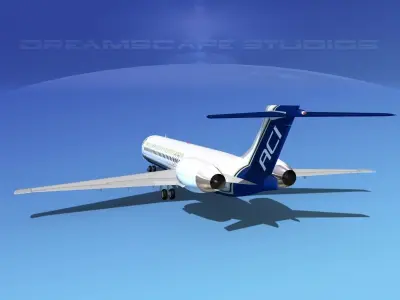 McDonnell Douglas MD-87 Air Charter Intl 3D model