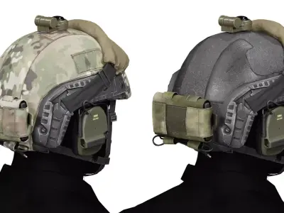 LSHZ HELMET HIGH CUT Low-poly 3D model