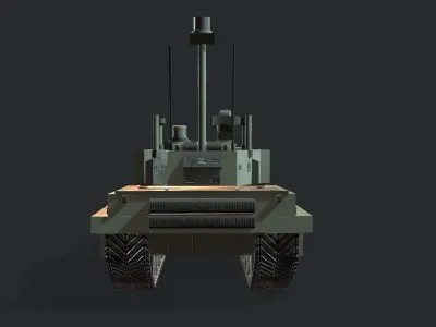 Modern MBT Tank Low-poly 3D model