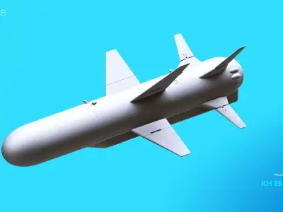 KH 35 Missile 3D Model 3D model