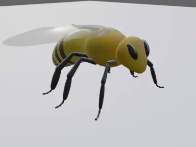 Bee - Abelha Low-poly 3D model