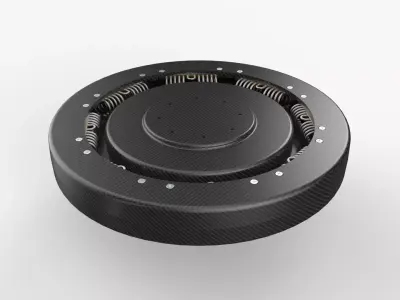 Carbon Fiber Damper for Aerial Camera System 3D model