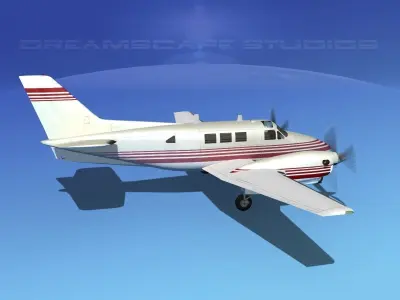 Beechcraft King Air C90 V03 3D model