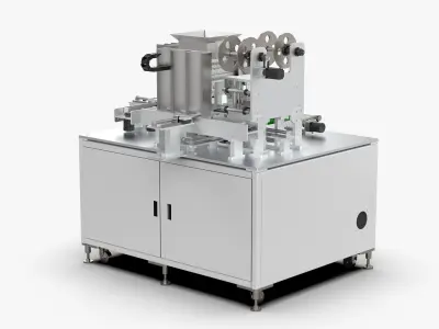 Automatic Foam Sticking Machine 3D model