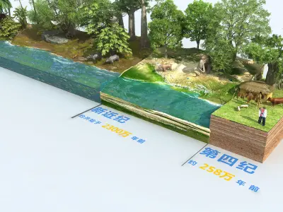 Cenozoic Era 3D model