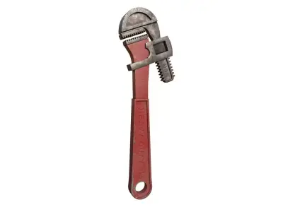 Pipe wrench 3D model