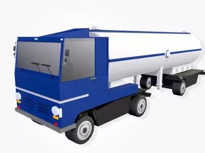 Cartoonish Tanker 3D model